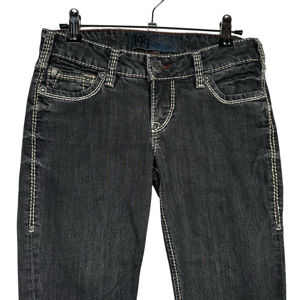 1921 Western Glove Works Jeans Womens 25 Slim Blue Distressed Denim Jeans - Picture 2 of 8